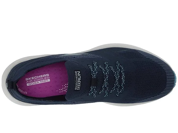 Skechers GOrun Hyper Burst Navy/Aqua 5.5
