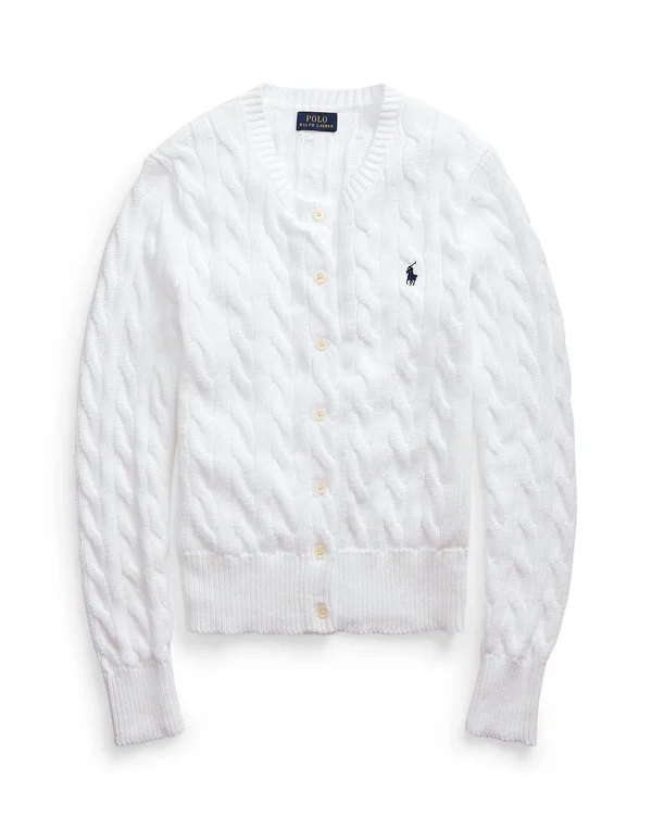 Polo Ralph Lauren Women's Cardigan - White - M