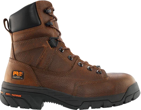 Timberland Pro Men's 8 in. Helix Composite Toe Waterproof Work Boot, Brown