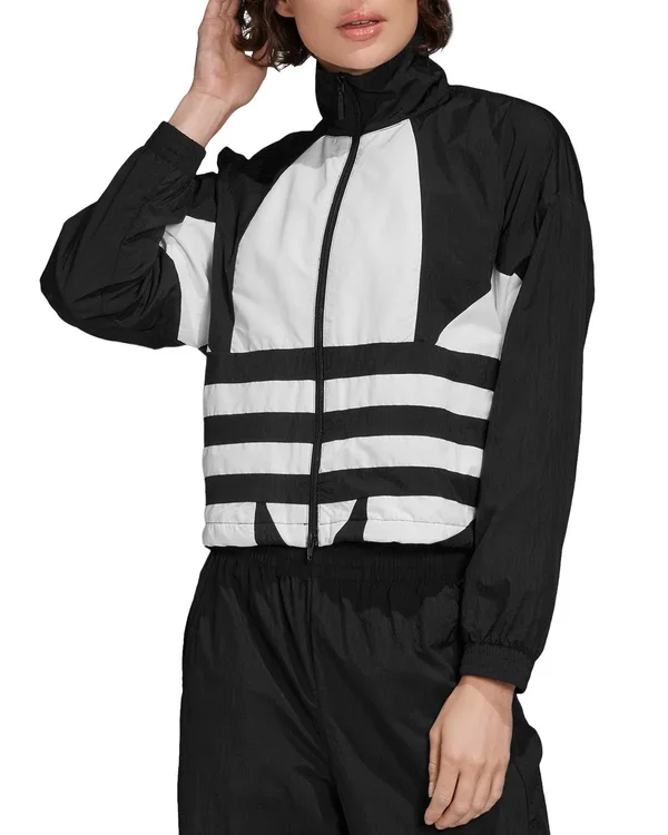 Adidas Originals Women's Large-Logo Track Jacket - Black/White