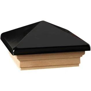 Deckorators 4x4 Victoria Black High Point Post Cap-Cedar 73520