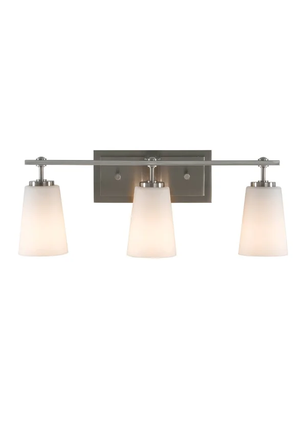 Feiss VS14903-BS Sunset Drive Brushed Steel 3 Light Vanity