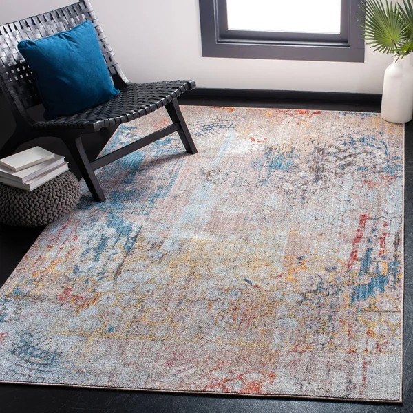 Safavieh MNY658E Monray Blue, Multi Area Rug - 3& x 5&