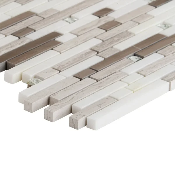 Fable Random Sized Marble Mosaic Tile in The Woodsman Ivy Hill Tile