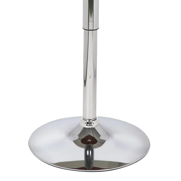 Benjara Adjustable Wooden Round Top Pub Table with Hydraulic, Brown and Silver