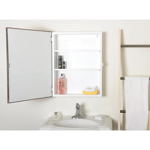 Farmhouse Grain Mirrored Cabinet 60WH-41 - 20 x 26 x 5 inches