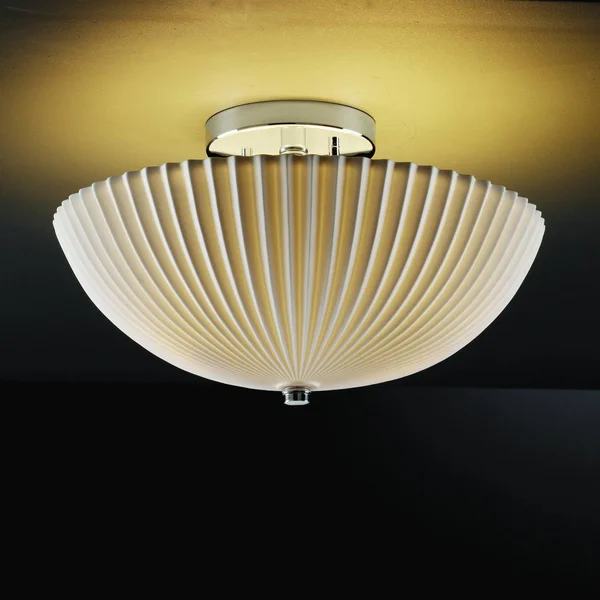 Justice Design Group Porcelina inch Chrome Semi Flush Round Bowl