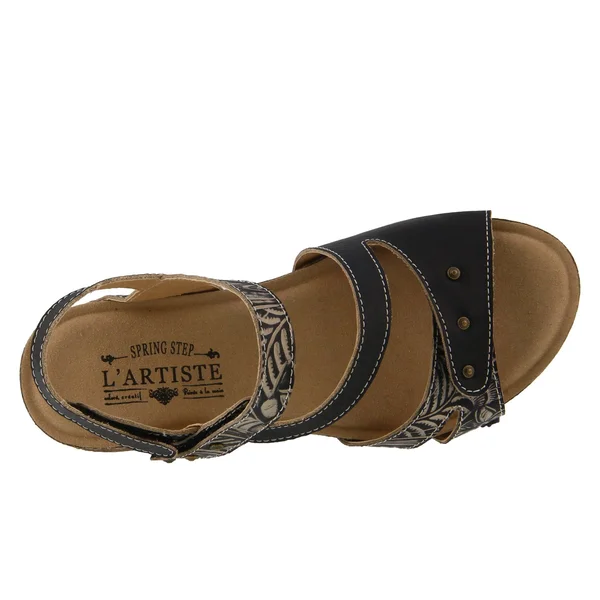 L&Artiste by Spring Step Women's Quilana Strappy Sandal - Size: 42, Light Beige