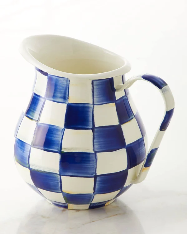 MacKenzie-Childs - Royal Check Pitcher