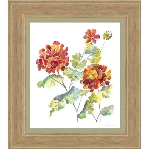 Ashton Wall D閏or Llc in Bloom 'Cranesbills I' Framed Painting Print