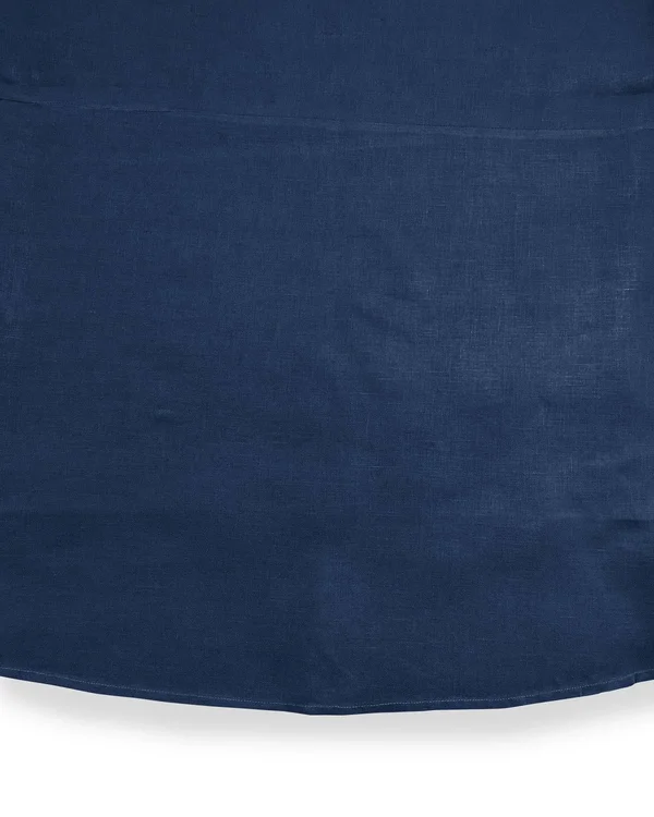 Sferra Festival 90x22 Round Tablecloth - Navy
