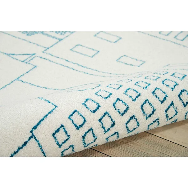 Nourison Miles DS202 Ivory Area Rug - 5&2x22 x 7&