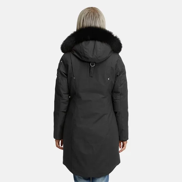 Moose Knuckles - Stirling Parka - Granite, Black Fox Fur S for Women