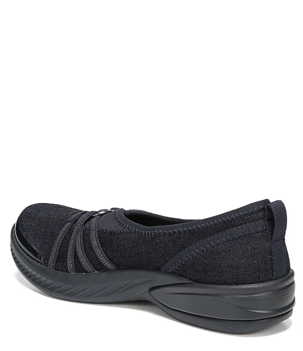 Bzees Women's Niche Slip On, Size: 8, Washed Denim Fabric
