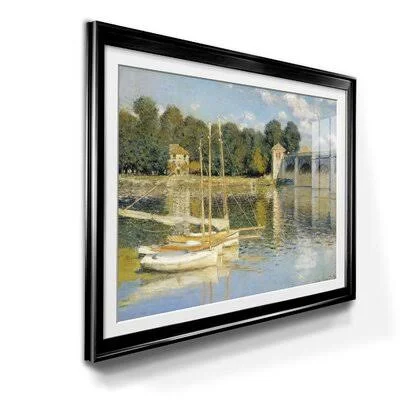 The Bridge - Picture Frame Painting Print on Paper Breakwater Bay Frame Color: Black, Size: 30.5x22 H x 42.5x22 W x 1x22 D
