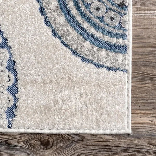 nuLOOM Andi Textured Beige 5 ft. 3 in. x 7 ft. 7 in. Indoor/Outdoor Area Rug