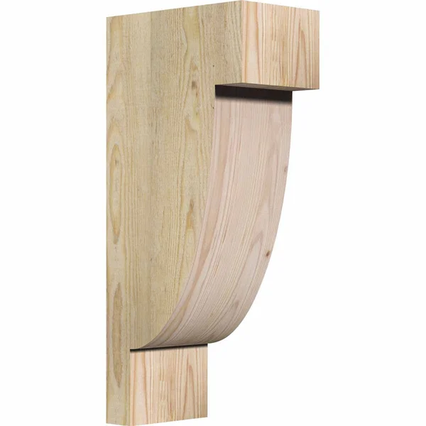 6x22W x 10x22D x 22x22H Alpine Rough Sawn Corbel - Douglas Fir