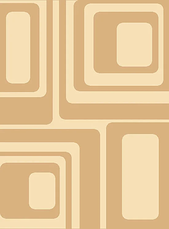Creative Home Modern Tempo Area Rug 1248-58 Beige/Ivory Geometric Boxes 5& 3x22 x 7& 4x22 Rectangle