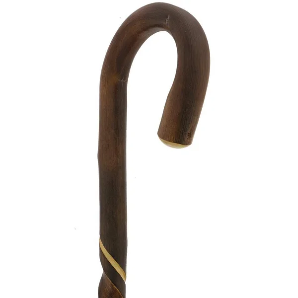 Men Crook Cane Scorched Chestnut - 5 x 1 x 36 inches