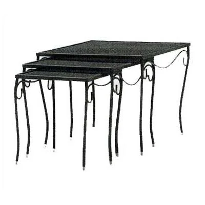 Woodard Briarwood Metal Side Table Finish: Twilight - Table Size: Medium