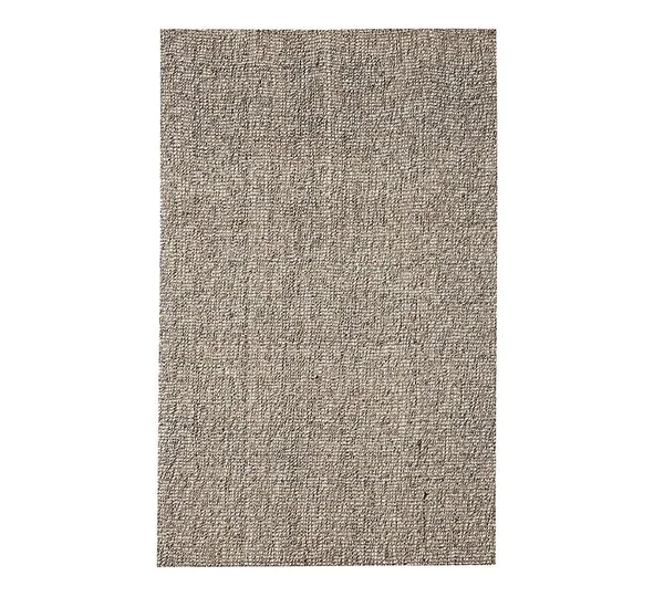 Chunky Natural Wool & Jute Rug - 3 x 5&, Gray - Natural Fiber Rugs - Home Accent Rugs - Area Rugs