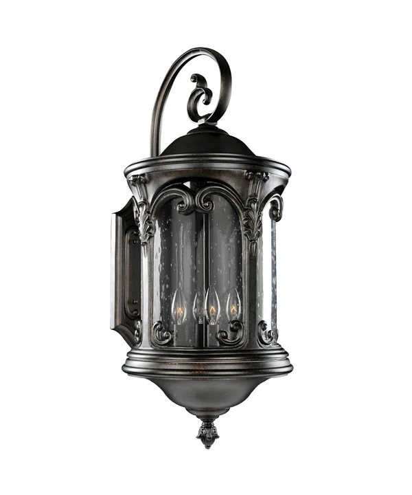 Kalco 401322BB Lago - Four Light Outdoor Medium Wall Bracket