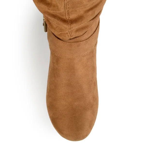 Journee Collection Women's Shelley-6 Wide-Calf Boot, Color: Brown, Size: 9.5