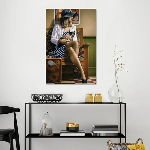 iCanvas Going Abroad Art by Paul Kelley Canvas Art Wall Decor ( People > portraits > Female portraits art)