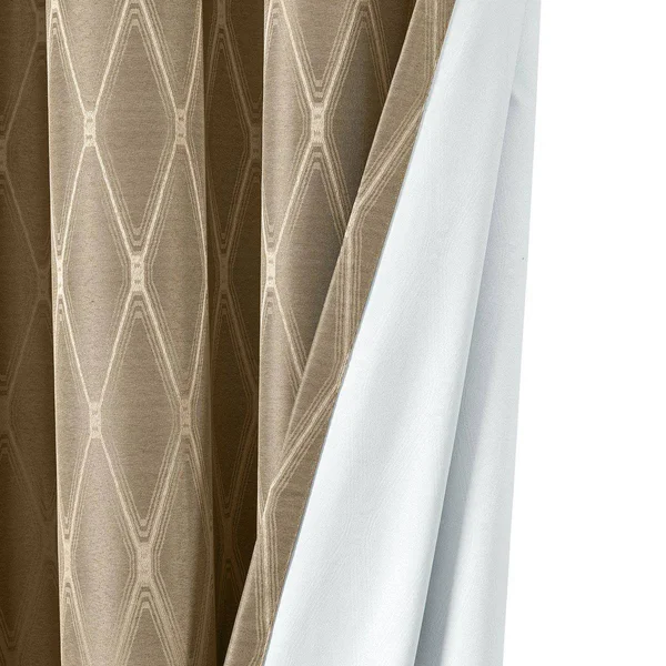 100% Blackout Curtain Jacquard Thermal Insulated Victoria Panels ( Set of 2) 54 x 120x22 Pair, Navy by Royal Tradition