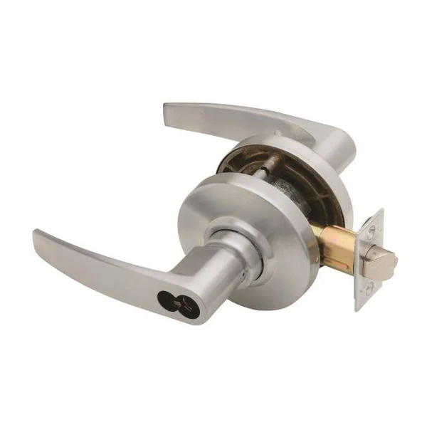 Schlage Commercial AL80JD JUP 626 Al Series Storeroom Large Format Less Core Jupiter Lock with 11096 Latch 10025 Strike Satin Ch