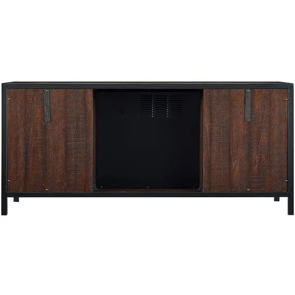 HearthPro 54 inch Media Electric Fireplace with Full Metal Frame Sp6556-of - Brown
