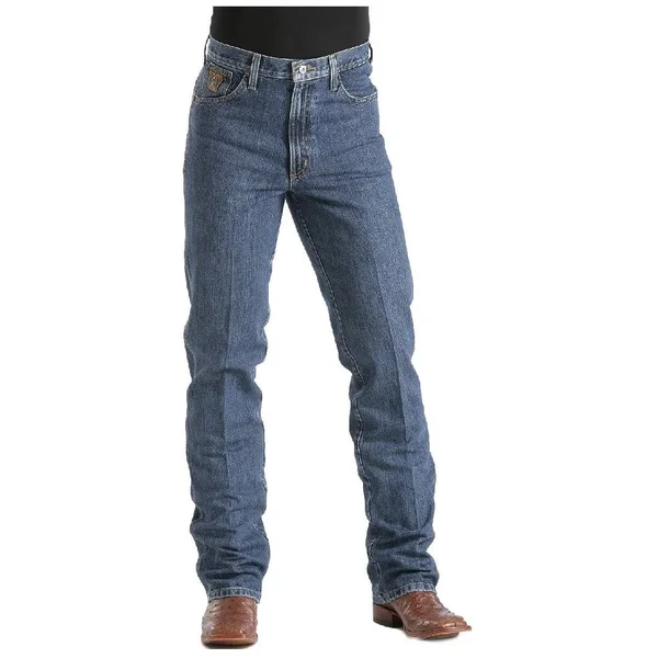 Cinch Men's Slim Fit Bronze Label Jeans - Dark Stonewash - 35x32