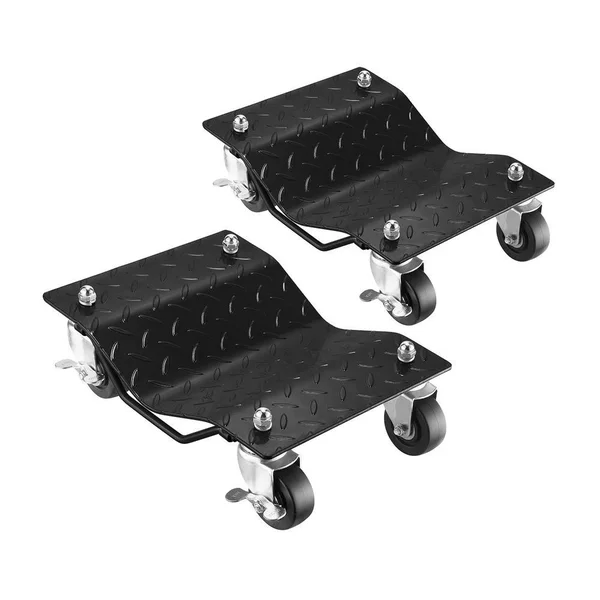 Pentagon Tool 1, 500 lbs. Capacity Steel Premium Car Tire Dolly (2-Pack)