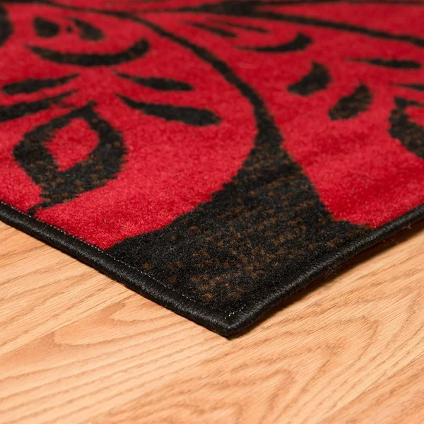 United Weavers Dallas Trouseau Red Area Rug 5&3x22 x 7&2x22