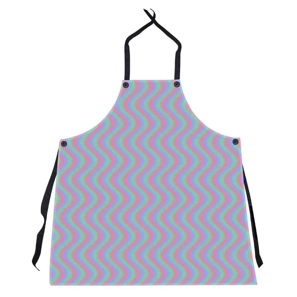 Wavy Stripes Apron - 27 x 30 - Black & White