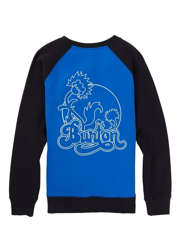 Burton Women's Keeler Crew Fleece - Lapis Blue, True Black, S