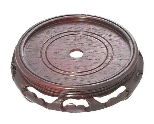 Bu0026p Lamp 6 1/2x22 Top Inset Dia. Oriental Lamp Base - Rosewood Finish