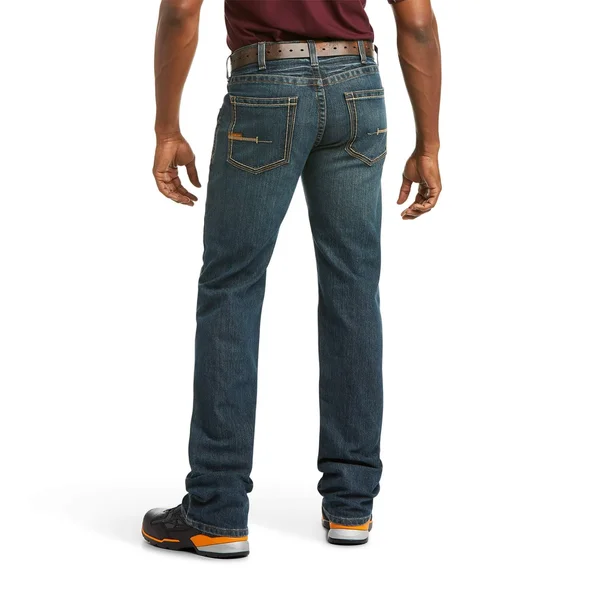 Ariat 10016222 Men's Rebar M5 Slim DuraStretch Edge Stackable Straight Leg Jean 46x30