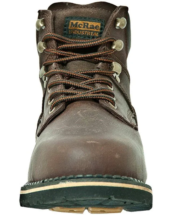 McRae Industrial Men's Steel Toe Lacer Brown Boots