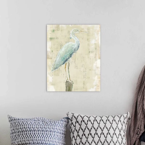 Coastal Egret I V2 No Aqua, Canvas Wall Art, 16x20, Great Big Canvas