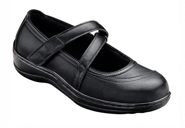OrthoFeet Women's Celina Mary Jane - Black 9 Extra Wide