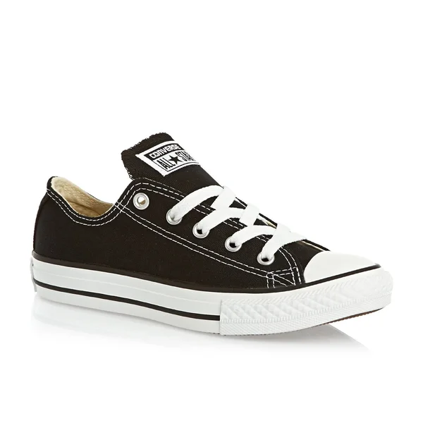 Converse Chuck Taylor All Star Ox Black Textile Junior Trainers