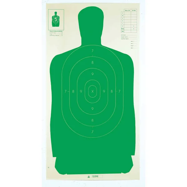 Champion LE B27CB Paper Silhouette Green Target, 24x22 x 45x22 - 100 pack