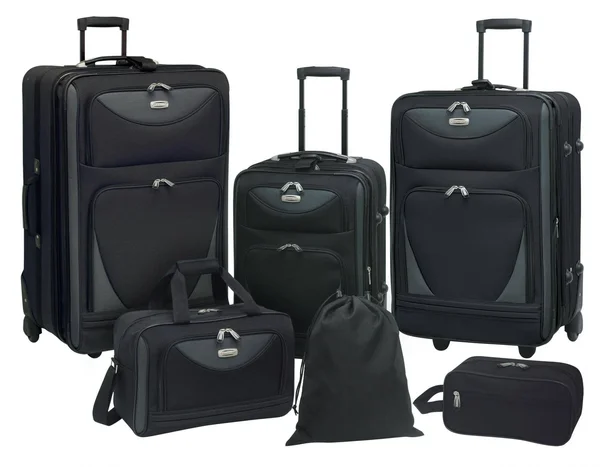 Travelers Club Skyview 6-Piece 2-Tone Luggage Set - Black