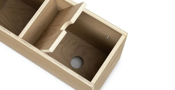 Light Oak Sofa Storage Console - Article Solae Modern Furniture
