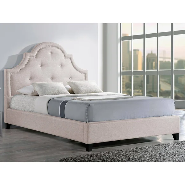 Baxton Studio Martha Upholstered Platform Bed, Size: Full