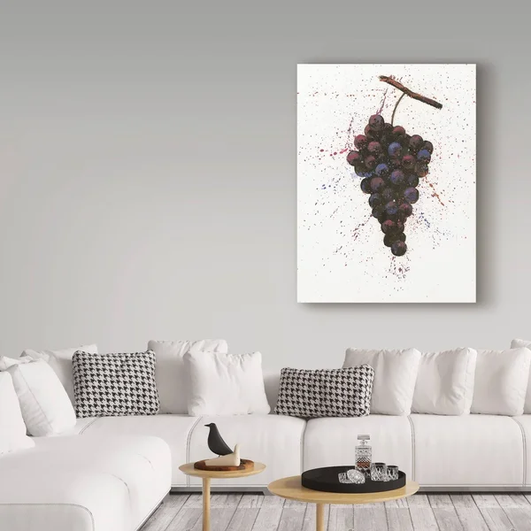 Trademark Fine Art 'Wine Splash Grapes Purple' Canvas Art by Wellington Studio, Size: 14 x 19