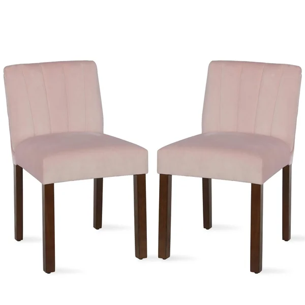 Avenue Greene VONN Channel Back Parsons Chair (2-Pack) - Pink