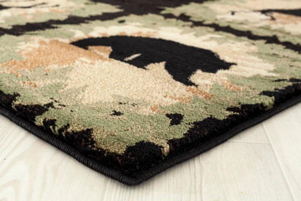 United Weavers Yalor Woodsman Boarder Lodge Black Polypropylene Area Rug or Runner - Size: 7&10 inch x 10&6 inch