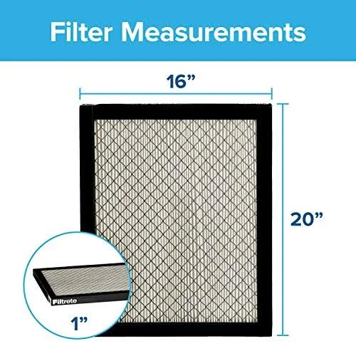 Filtrete 16x20x1 MPR 2800 - Ultrafine Particle Reduction AC Furnace Air Filter, 2